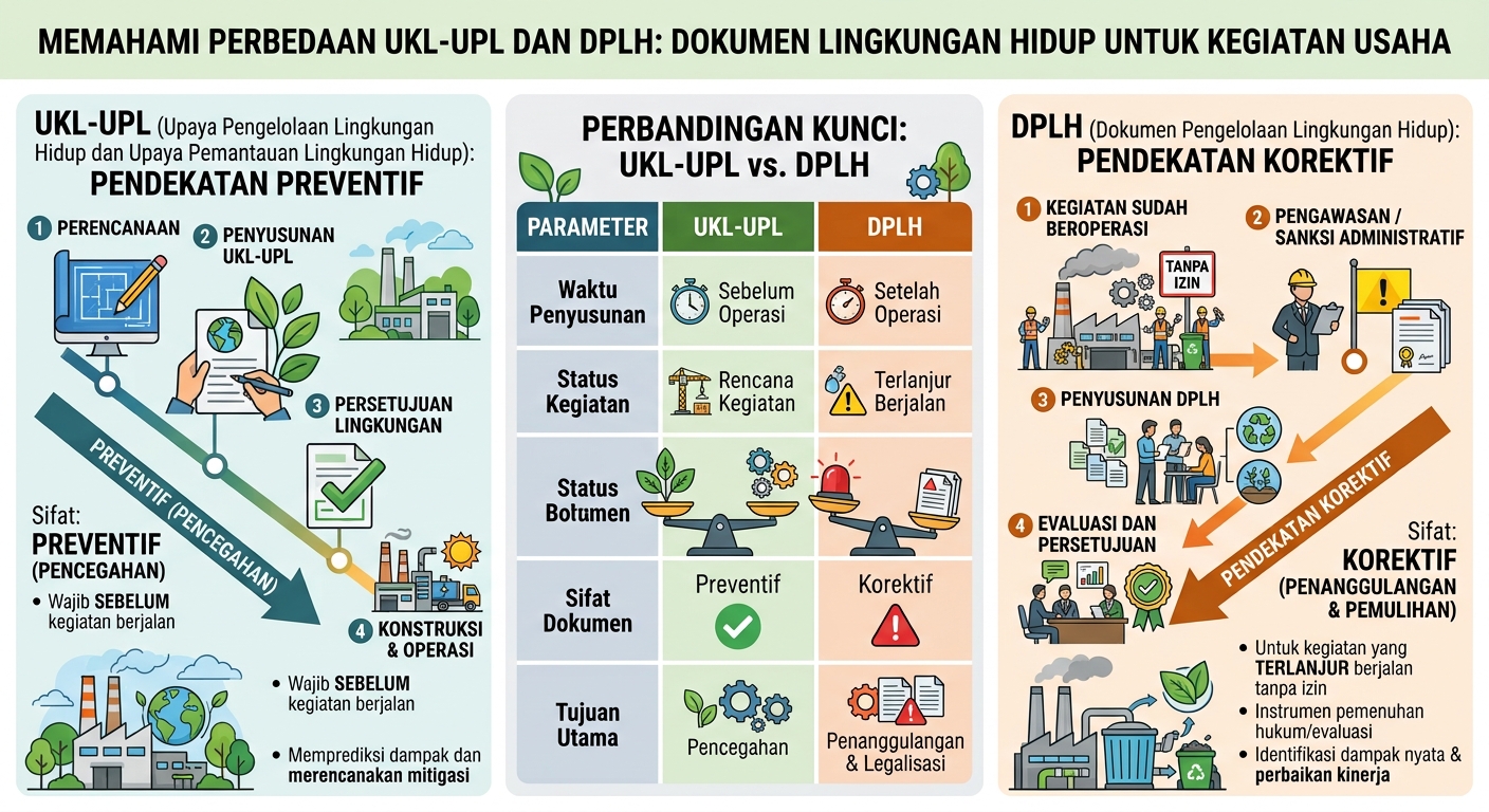 Pahami Perbedaan UKL-UPL dan DPLH dalam Perizinan Lingkungan